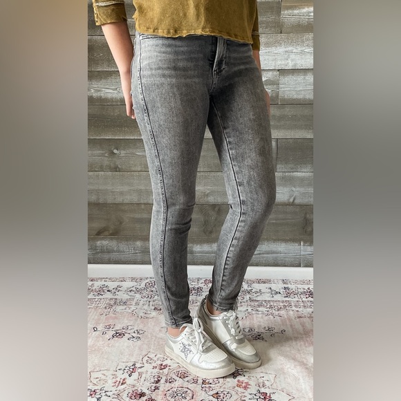 judy blue gray mid rise tummy control top skinny jeans shield pockets JB88862 - Picture 8 of 16